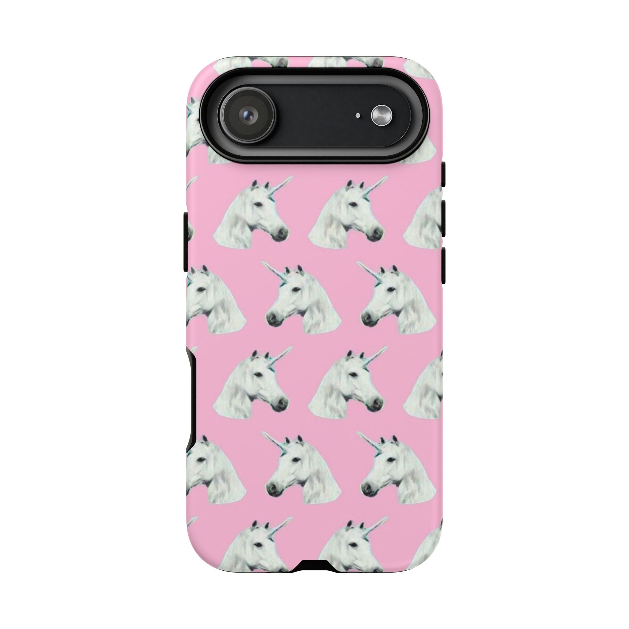 Unicorn Pattern Phone Case — Cute Pink Unicorn Head Protective Cover